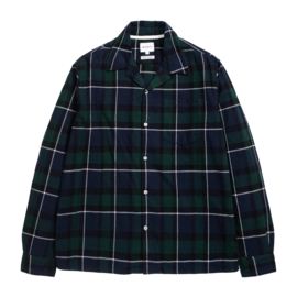 Shirt Norse Projects Men Carsten Organic Flannel Check LS Black Watch Check