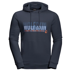 Hoodie Jack Wolfskin Men Slogan Night Blue