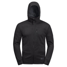 Fleecejacke Jack Wolfskin Riverland Hooded Schwarz Herren
