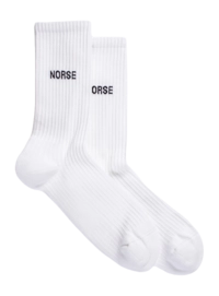 Sock Norse Projects Men Bjarki Logo Sport Sock White