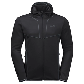 Fleecejacke Jack Wolfskin Kiewa Hooded Schwarz Herren