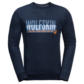 Jumper Jack Wolfskin Men Slogan Sweatshirt Night Blue