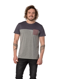 T-Shirt Protest Men Scorpion Longfit T-Shirt Dark Grey Melee