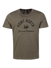 T-Shirt Protest Men Sandwich Gravel Green