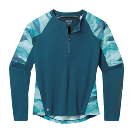 Cycling Jersey Smartwool Women Mountain Bike Long Sleeve Jersey Twilight Blue