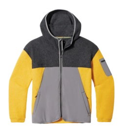 Jacke Smartwool Hudson Trail Fleece Jacket Herren Charcoal-Honey Gold