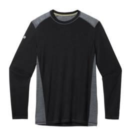 Long Sleeve T-Shirt Smartwool Men Active Long Sleeve Tech Tee Black
