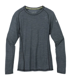T-Shirt Smartwool Men Active Ultralite Long Sleeve Charcoal Heather