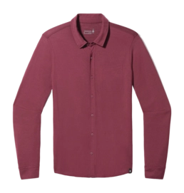 T-shirt Manches Longues Smartwool Men Long Sleeve Button Up Black Cherry