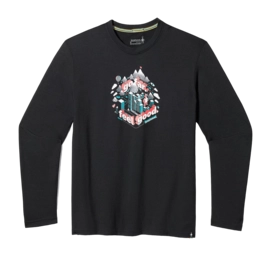Langarmshirt Smartwool Denver Go Far Feel Good Graphic Long Sleeve Tee Herren Black