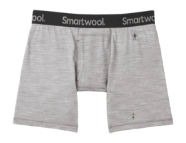 Unterhose Smartwool Merino Boxer Brief Boxed Herren Light Grey Heather