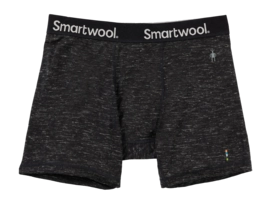 Unterhose Smartwool Merino Hemp Blend Boxer Brief Boxed Herren Black Heather