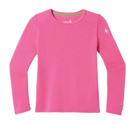 Ondershirt Smartwool Kids Classic Thermal Merino Base Layer Crew Boxed Power Pink