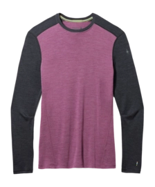 Ondershirt Smartwool Men Classic Thermal Merino Base Layer Crew Boxed Argyle Purple Heather