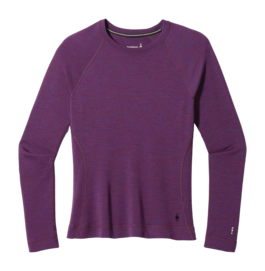 Ondershirt Smartwool Women Classic Thermal Merino Base Layer Crew Boxed Purple Iris Heather