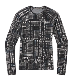 Ondershirt Smartwool Women Classic Thermal Merino Base Layer Crew Boxed Black Digi Plaid