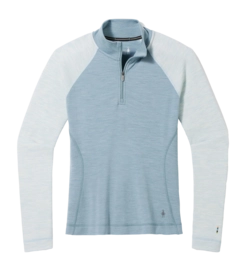 Maillot de Corps Smartwool Women Classic Thermal Merino Base Layer 1/4 Zip Boxed Lead Heather