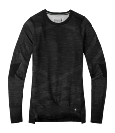 Maillot de Corps Smartwool Women Intraknit Thermal Merino Base Layer Crew Black-White