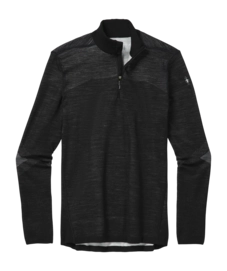 Maillot de Corps Smartwool Men Intraknit Thermal Merino Base Layer 1/4 Zip Black-White
