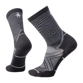Sok Smartwool Unisex Athlete Edition Run Crew Socks Black-White
