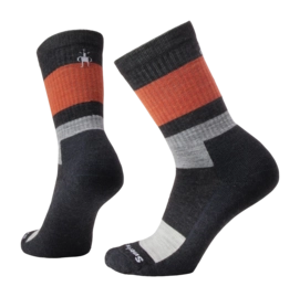 Chaussettes Smartwool Unisex Everyday Blocked Stripe Crew Charcoal