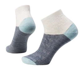 Chaussettes Smartwool Women Everyday Cable Ankle Socks Frosty Green
