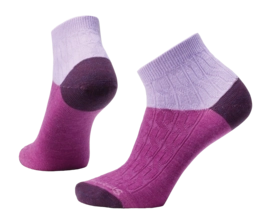 Chaussettes Smartwool Femme Everyday Cable Ankle Ultra Violet