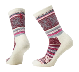Sok Smartwool Unisex Everyday Fair Isle Sweater Crew Socks Natural