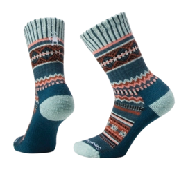 Socks Smartwool Unisex Everyday Snowed In Sweater Crew Socks Twilight Blue