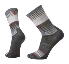 Socks Smartwool Unisex Everyday Stitch Stripe Crew Charcoal