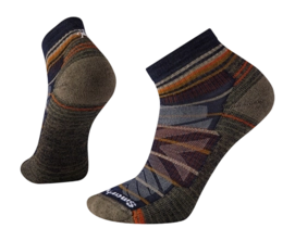 Chaussettes Smartwool Unisexe Hike Light Cushion Pattern Ankle Deep Navy