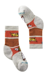 Sok Smartwool Kids Hike Full Cushion Garden Bugs Pattern Crew Socks Ash