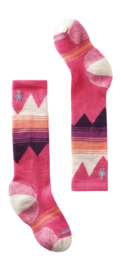 Chaussettes Smartwool Enfant Ski Light Cushion OTC Power Pink