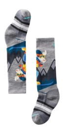 Sok Smartwool Kids Wintersport Full Cushion Mountain Moose Pattern OTC Socks Light Gray
