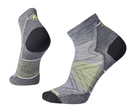 Chaussettes Smartwool Unisexe Run Zero Cushion Ankle Socks Medium Gray