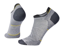 Socks Smartwool Unisex Run Zero Cushion Low Ankle Socks Light Gray Socks