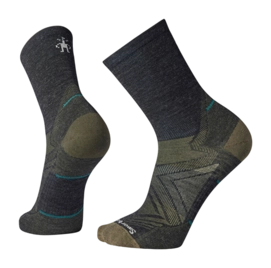 Chaussettes Smartwool Unisexe Run Zero Cushion Mid Crew Charcoal