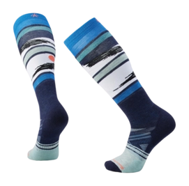 Sok Smartwool Unisex Ski Full Cushion Midnight Ski Pattern OTC Socks Deep Navy