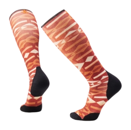 Chaussettes Smartwool Unisexe Ski Targeted Cushion Colliding Clouds Print OTC Orange Rust