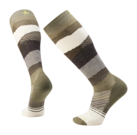 Chaussettes Smartwool Unisexe Ski Targeted Cushion Pattern OTC Winter Moss-Natural