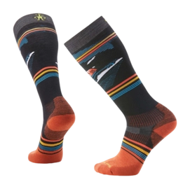 Chaussettes Smartwool Unisexe Snowboard Targeted Cushion Piste Machine OTC Black