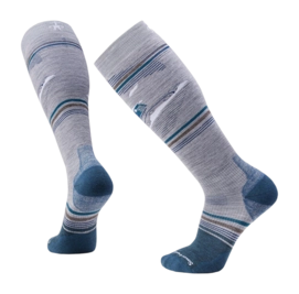 Sok Smartwool Unisex Snowboard Targeted Cushion Piste Machine OTC Socks Light Gray