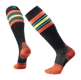 Chaussettes Smartwool Unisexe Snowboard Targeted Cushion Stripe Extra Stretch OTC Socks Black