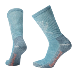 Socken Smartwool Hike Classic Edition Light Cushion Leaf Pattern Crew Socks Damen Twilight Blue