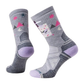 Socks Smartwool Women Hike Full Cushion Alpine Perch Crew Socks Light Grey