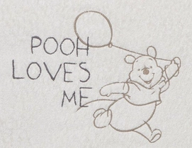 Muursticker Anel Pooh Bakkery Brown Middel