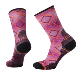 Chaussettes Smartwool Femme Hike Light Cushion Southwest Tile Crew Mauve Meadow