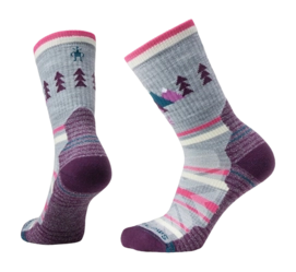 Socken Smartwool Hike Light Cushion Under the Stars Crew Socks Damen Light Gray