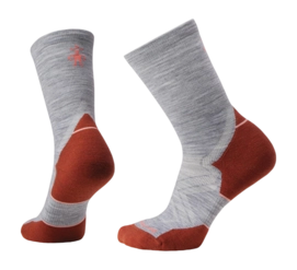 Chaussettes Smartwool Femme Run Cold Weather Targeted Cushion Crew Light Grey
