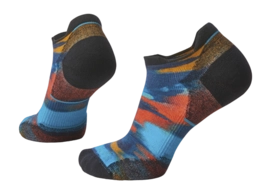 Chaussettes Smartwool Femme Run Targeted Cushion Brushed PriPrint Low Ankle Socks Alpine Blue